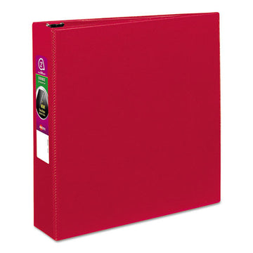 Avery® Durable Non-view Binder With Durahinge And Slant Rings, 3 Rings, 2" Capacity, 11 X 8.5, Red freeshipping - TVN Wholesale
